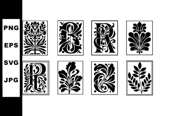 Download Vintage Ornamental Floral Designs with I - Design Collection