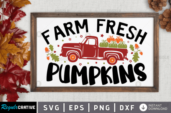 Download FREE Farm Fresh Pumpkins Svg Design - Design Collection
