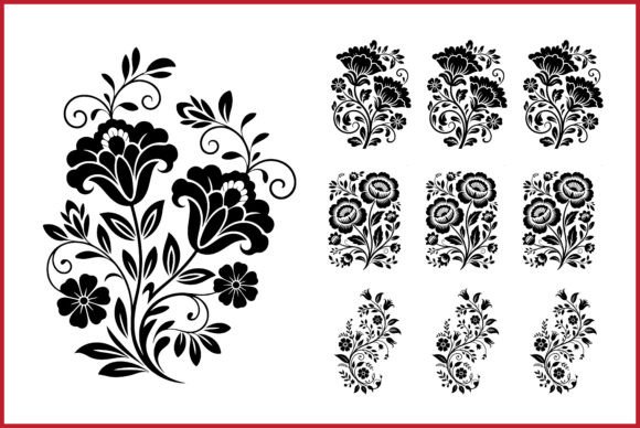 Download Elegant Floral Vector Design Set - Design Collection