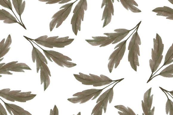 Download Brown Leaves Pattern for Fabric Design - Design Collection