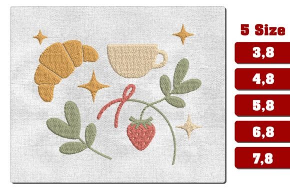 Download Cozy French Bakery Embroidery Design PES - Design Collection