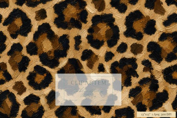 Download Oil Paint Leopard Print Pattern Design - Design Collection