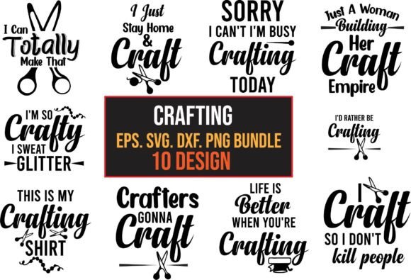 Download Crafting Bundle SVG Design - Design Collection
