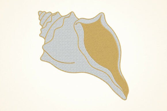 Download Conch Shell Embroidery Design - Design Collection