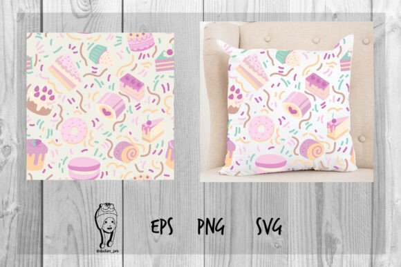 Download Cakes and Cookies Surface Pattern Design - Design Collection