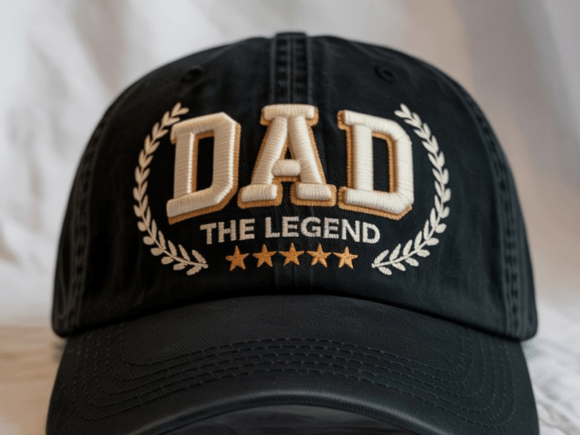 Download DAD 3D Puff Hat Embroidery Design - Design Collection