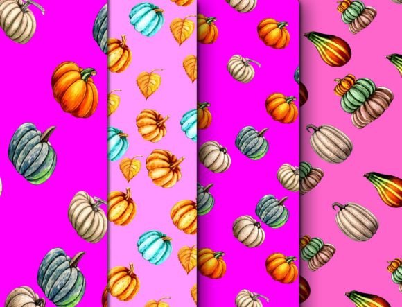 Download Pumpkin Seamless Patterns Fabric Design - Design Collection