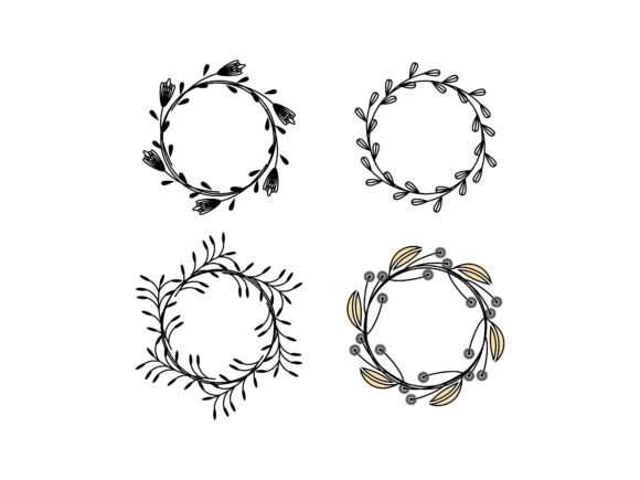 Download Circle Botanical Frame Set Logo Design - Design Collection