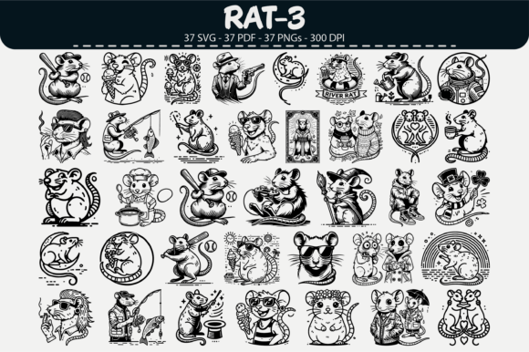 Download Rat Vector Clipart – 37 Designs - Design Collection