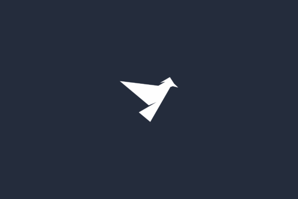 Download Bird Logo Design with Geometric Shape - Design Collection